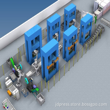 Sink hydraulic press